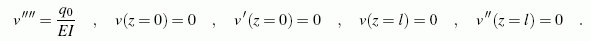 Lineares Randwertproblem 4. Ordnung