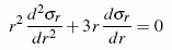 Kreisringscheibe, homogene Differenzialgleichung