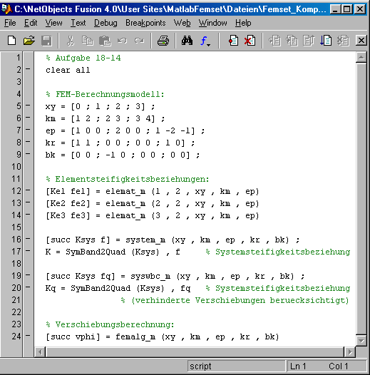 orcaflex matlab interface